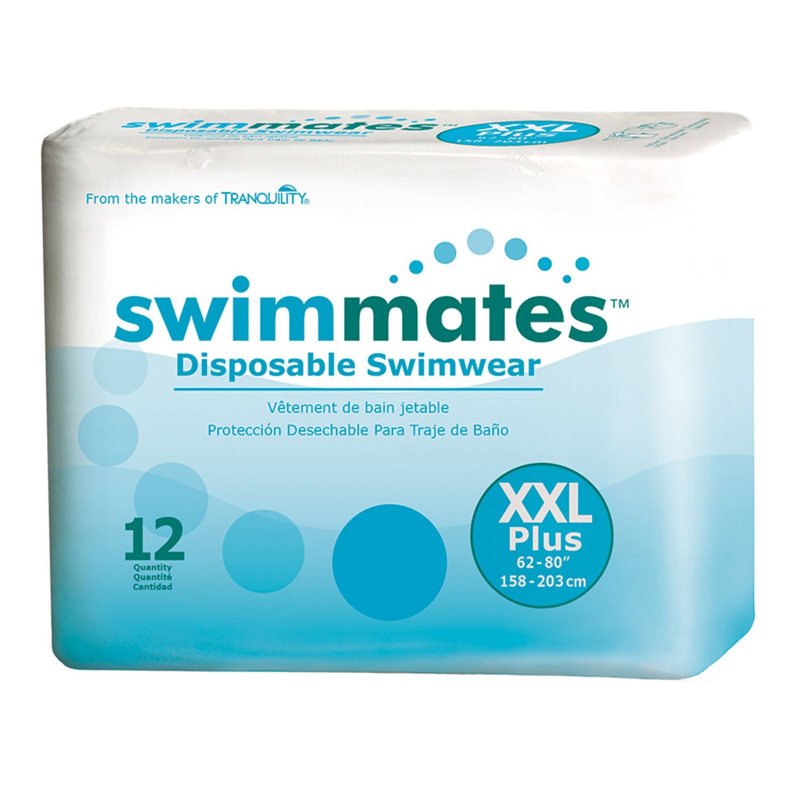 Swimmates Bowel Containment Swim Brief XXL Swim Pull On 2848 49 12 Ct