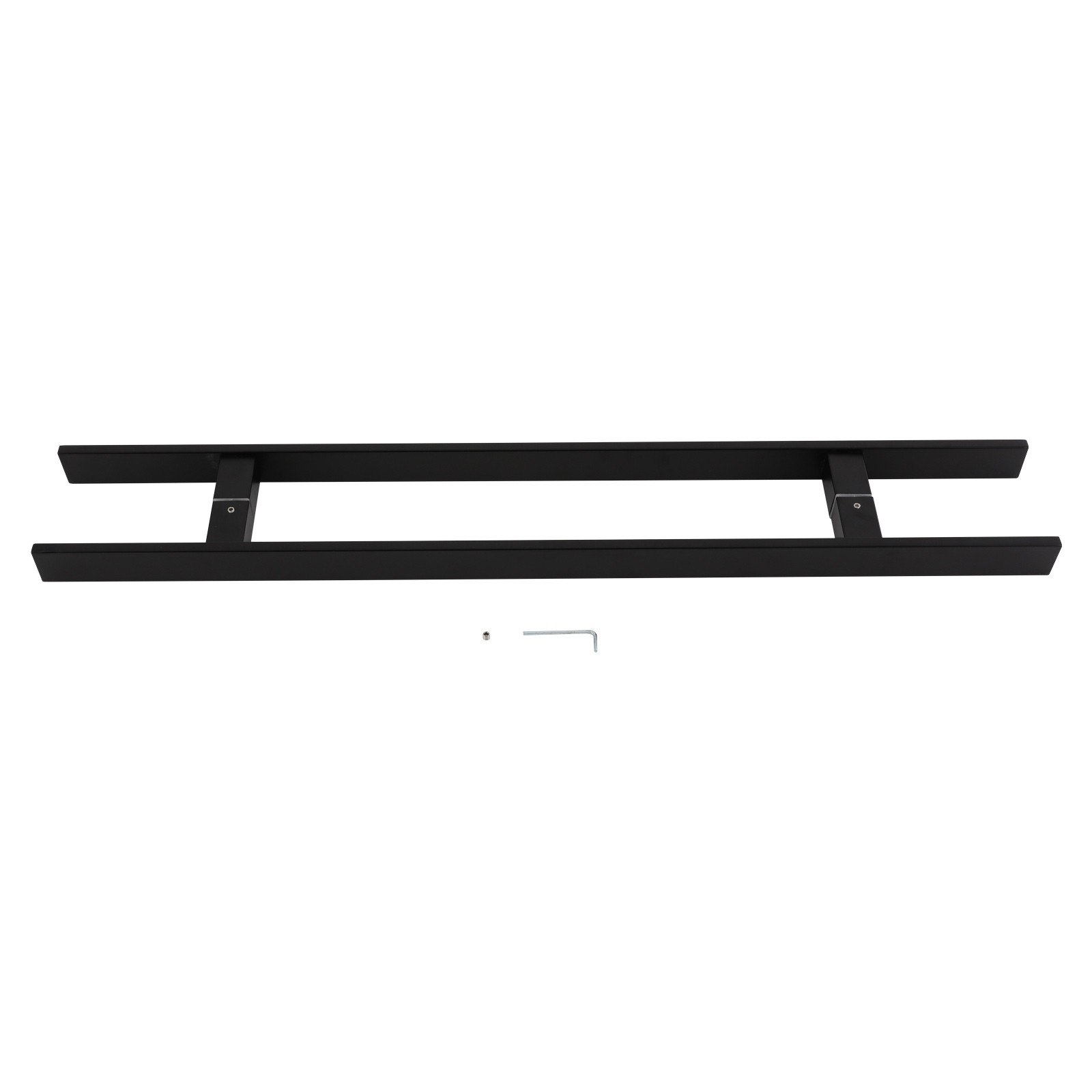 Stainless Steel Double Sided Push Pull Door Handle, H-shaped Door Pull Handle
