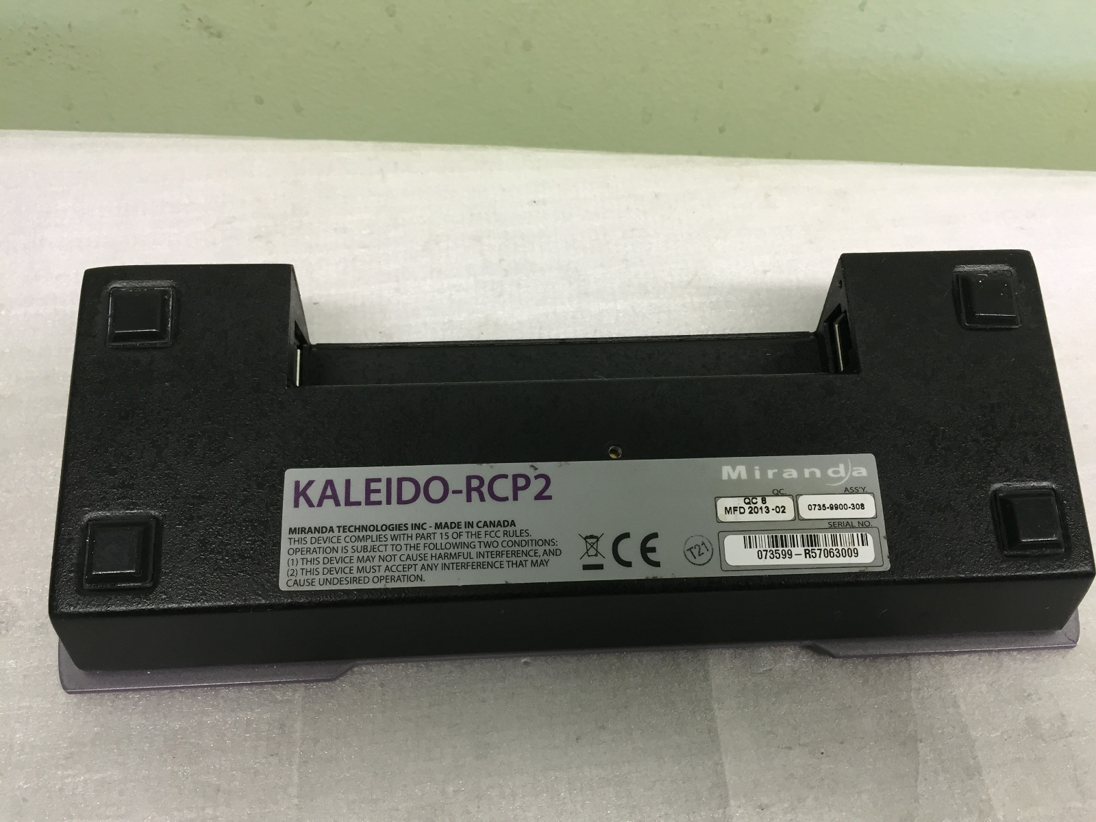Miranda KALEIDO-RCP2 Ethernet Remote Control Panel for the Kaleido-X System