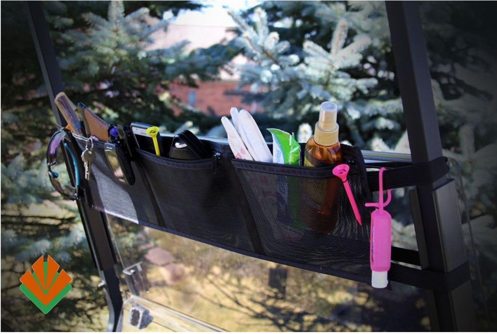 The Golf Cart Valet/ Organizer New Adjustable Straps For Golf Carts and UTV's