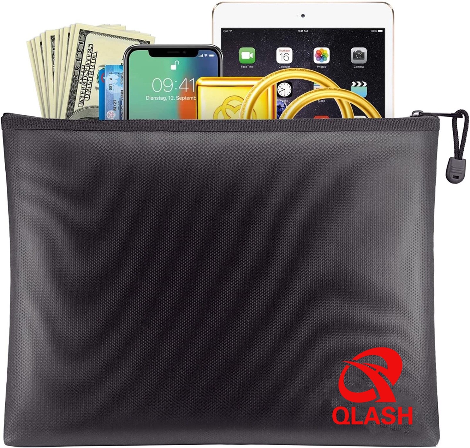 Fireproof Waterproof Bag Money Cash 4 Document File Envelope Safe Zip Case US