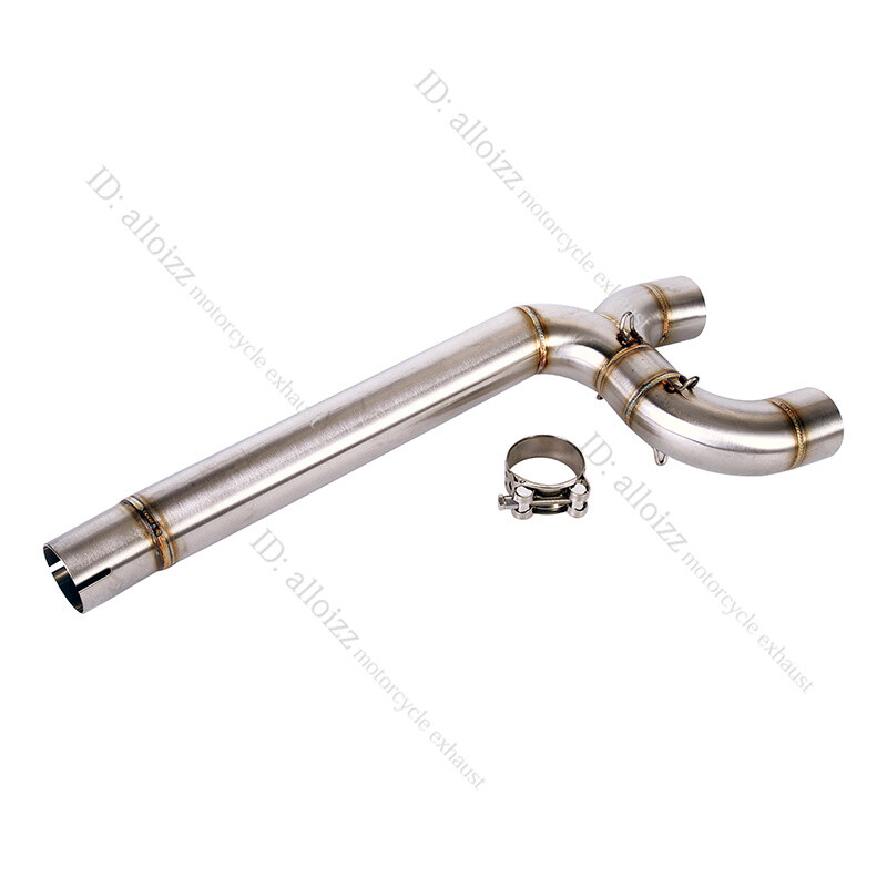 For Yamaha FZ6 FZ6N FZ6S 2004-2011 Slip On Mid Exhaust Link Pipe Connecting Tube
