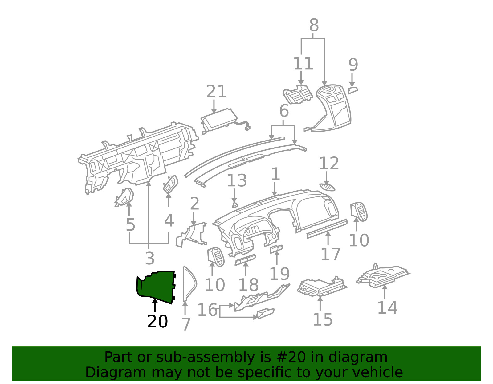 Genuine GM Lower Panel 25787787