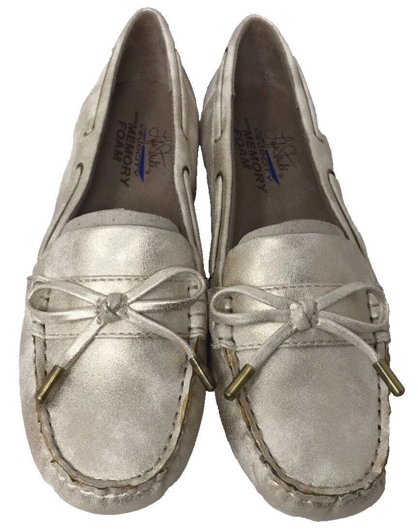 Lifestride Women's Valor Comfort Slip On Walking Loafers Gold Size:9 201F