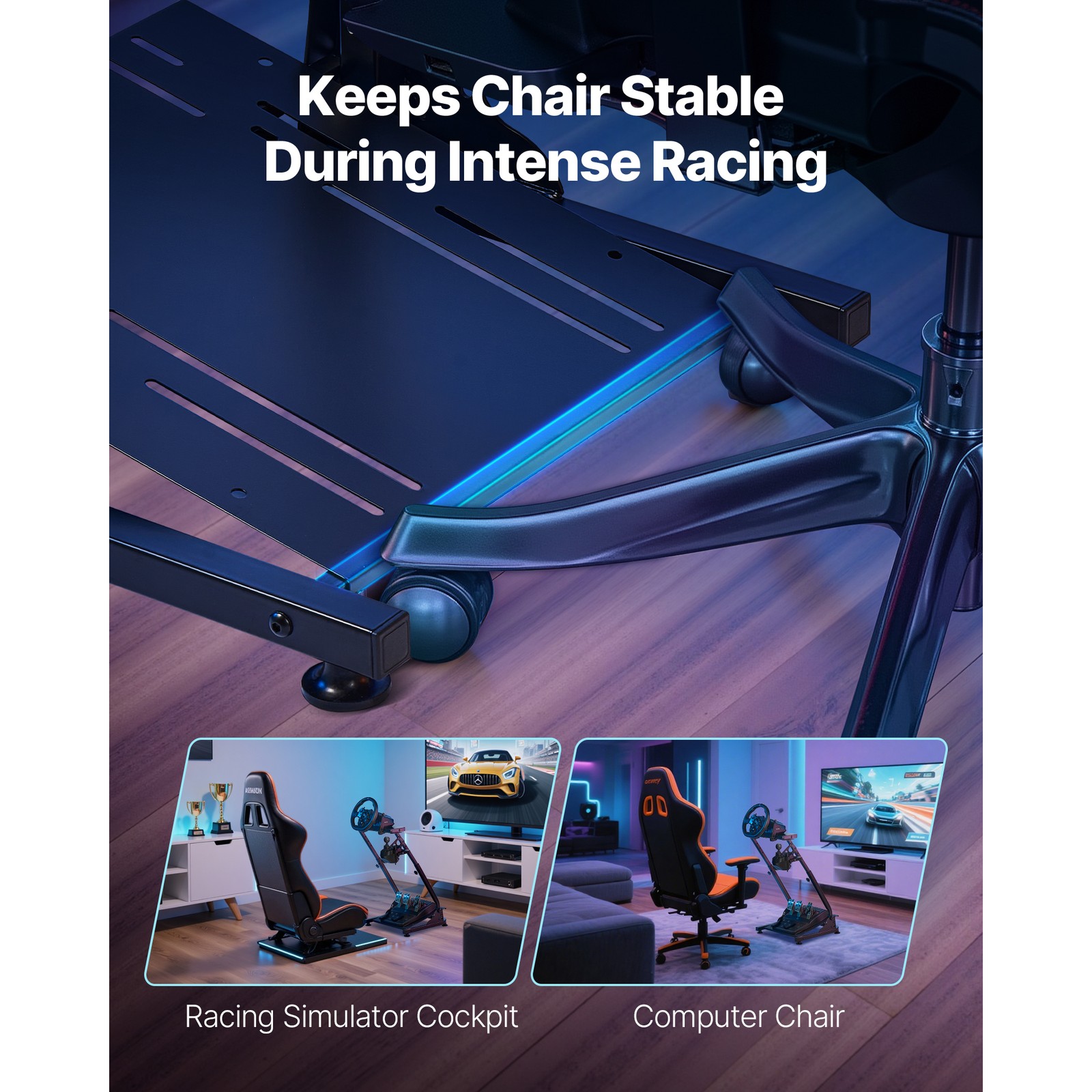 Racing Simulator Cockpit Steering Wheel Stand for Logitech G29 G920 Thrustmaster