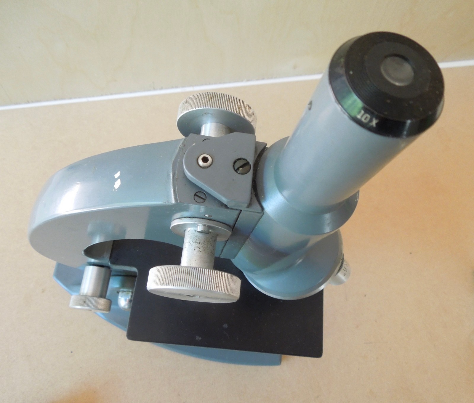 BAUSCH & LOMB STA MICROSCOPE w/ 43x AND 10x OBJECTIVES