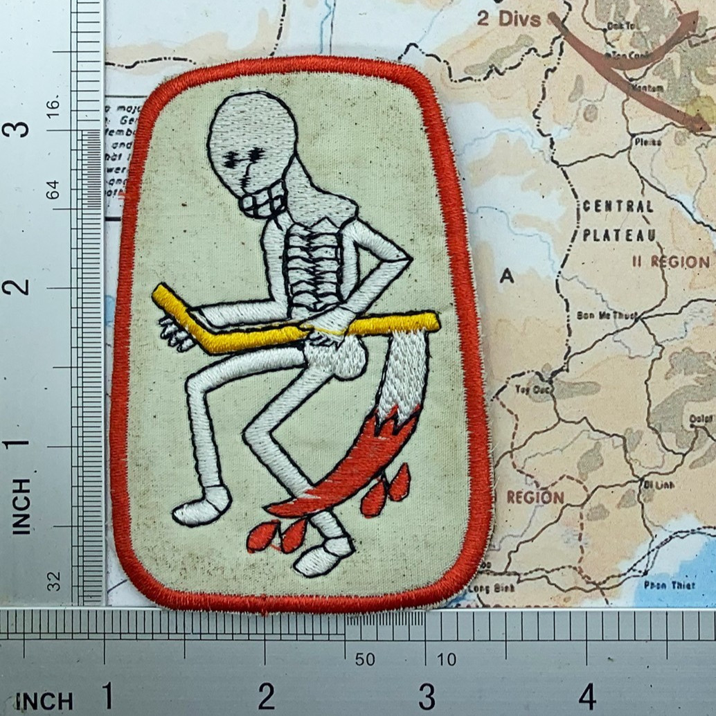 1 patch , Devils Own Grim Reaper , USAF , 13th SQUADRON , Vietnam war , z