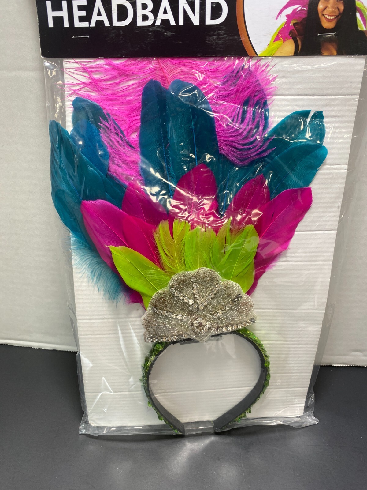 New Zucker Feather Headband Costume~One size