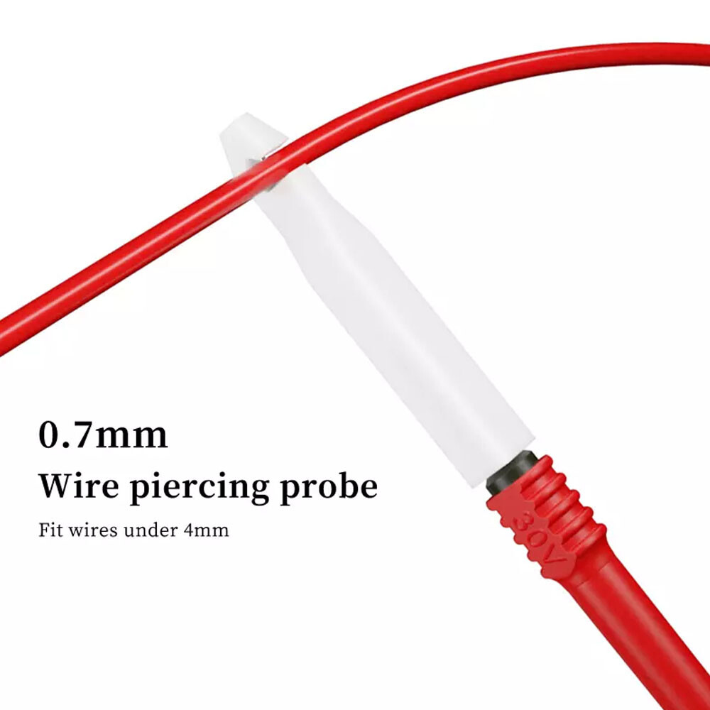 15x 4mm Banana To Banana Plug Test Leads Kit Wire Piercing Probes Alligator Clip
