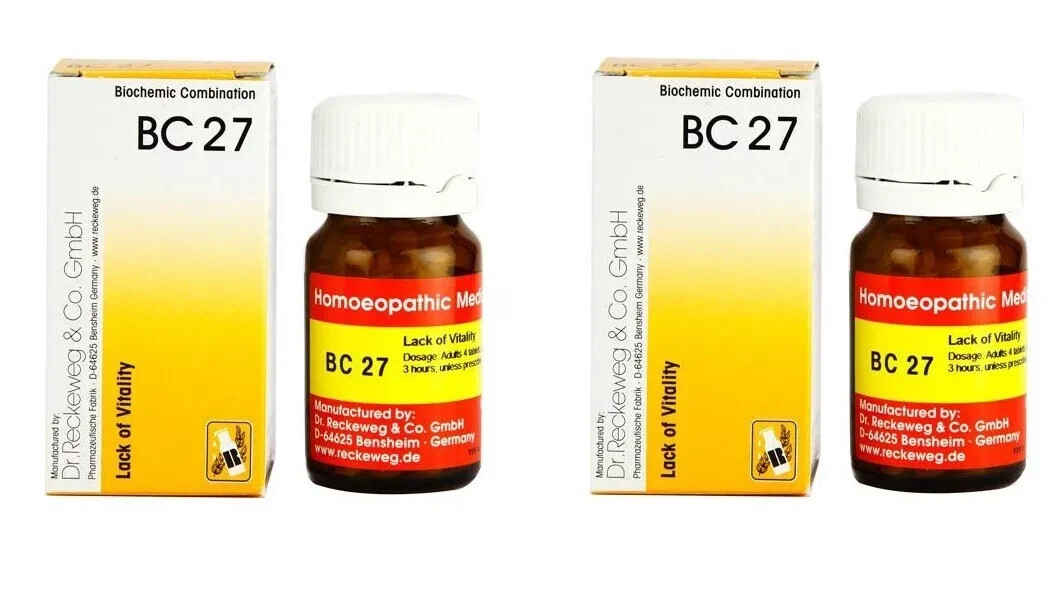 Dr. Reckeweg BC 27 Men wellness Homeo Remedy 20g X 2 Pack Natural Wellness