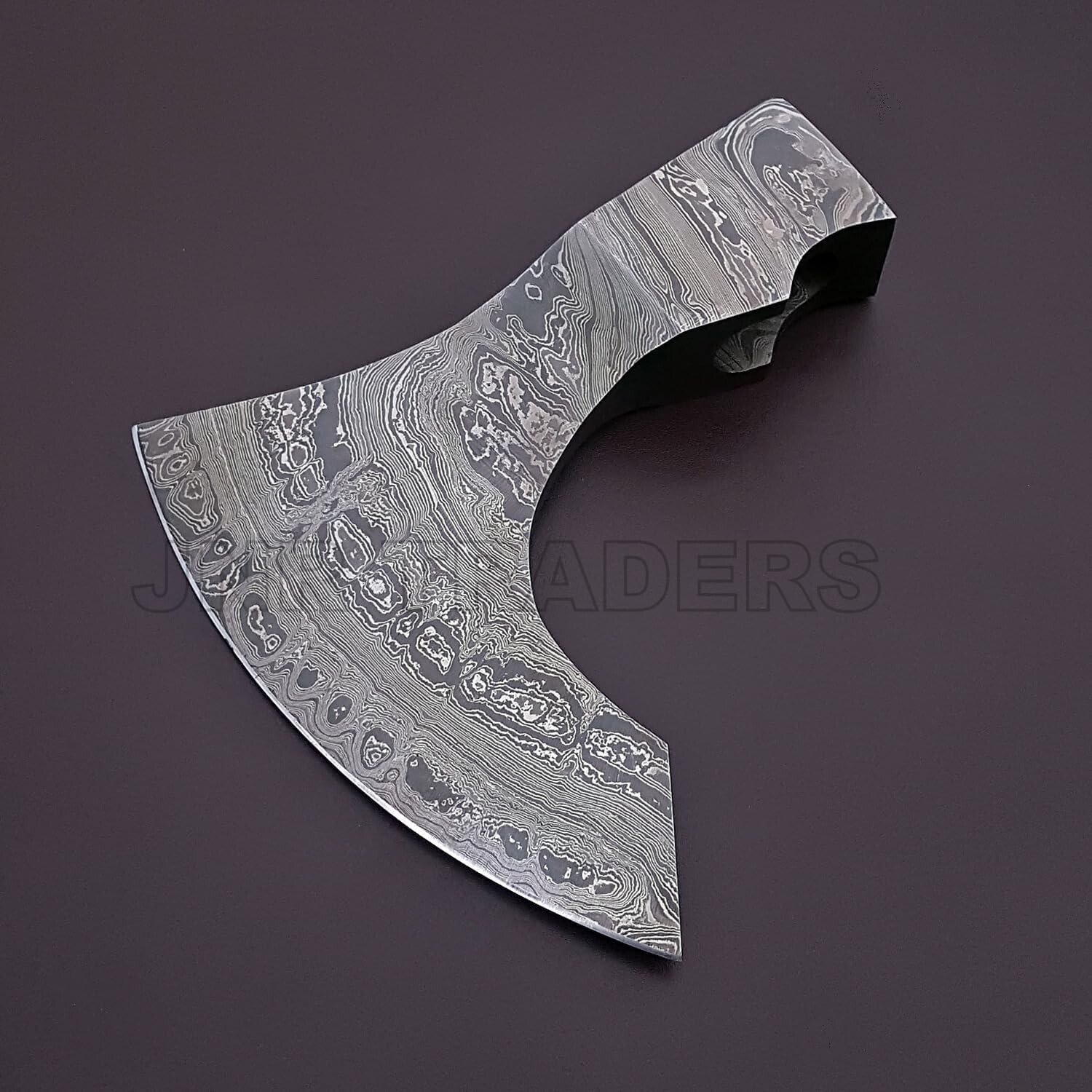 Damascus Steel AXE HEAD Only - 1.8 Lb Bearded Tactical Camping Viking Axe Head