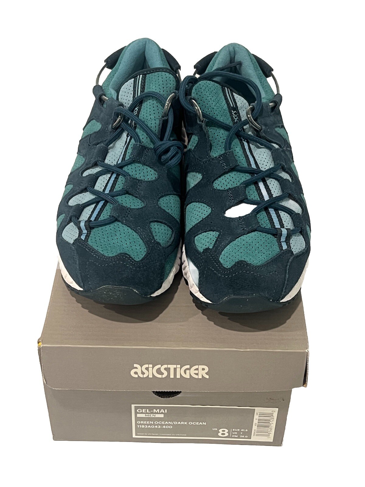 Asics Gel Mai Mens Size 8 Green Ocean Blue Athletic Sneakers Shoes 1193A043
