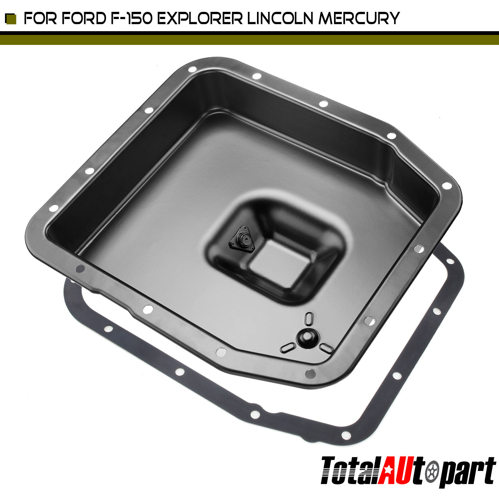 Transmission Oil Pan w/ Gasket for Ford E-150 F-150 1994-2010 Explorer Lincoln