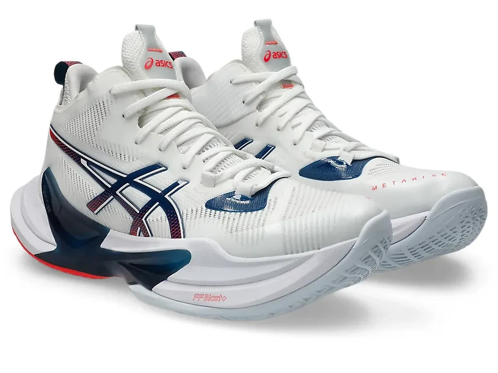 ASICS METARISE 2 1051A089 101 White Indigo Fog Volleyball Shoes US 8 - 15 New