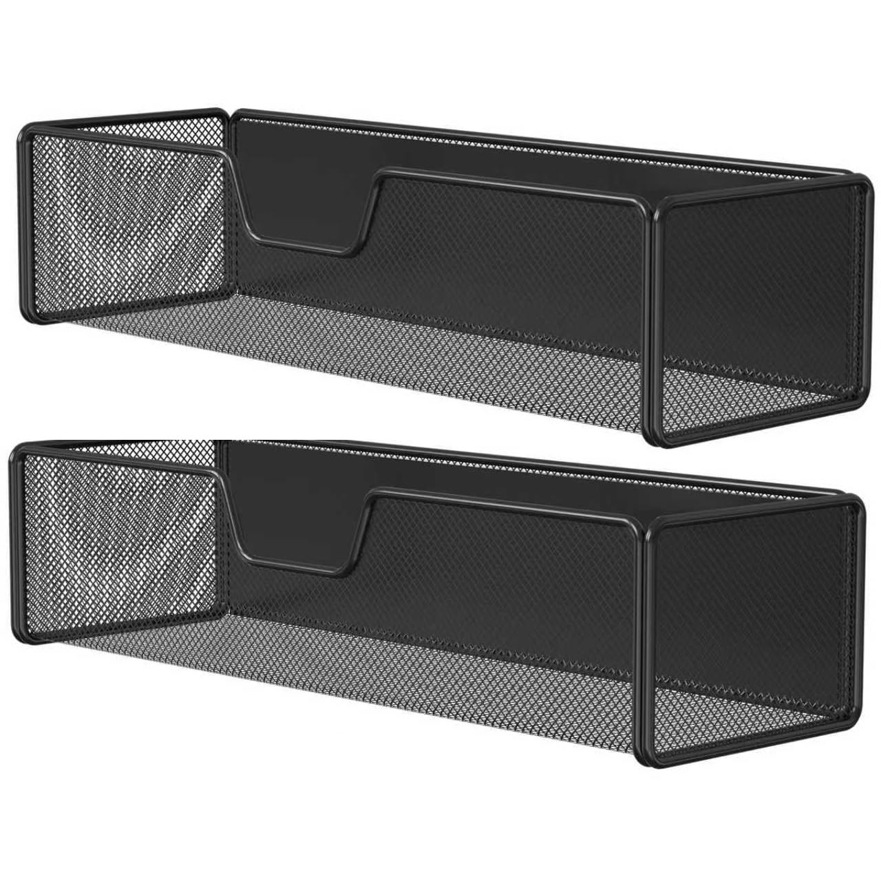 2 pack Magnetic Basket Organizer Holder for Fridge Magnetic Shelf Magnetic St...