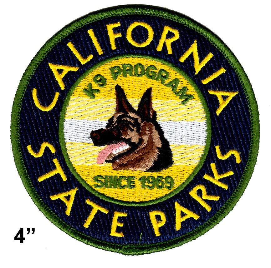 California State Parks - K-9 Program Patch - State Park Ranger K9