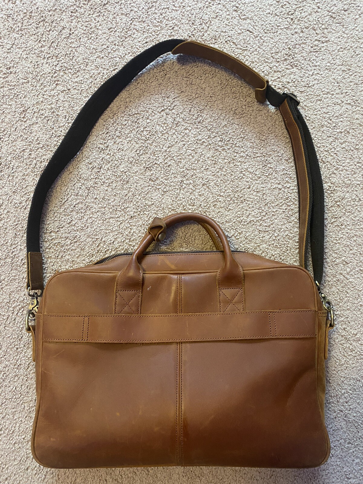 Bunker 27 Brown Leather Computer Bag, Great Condition