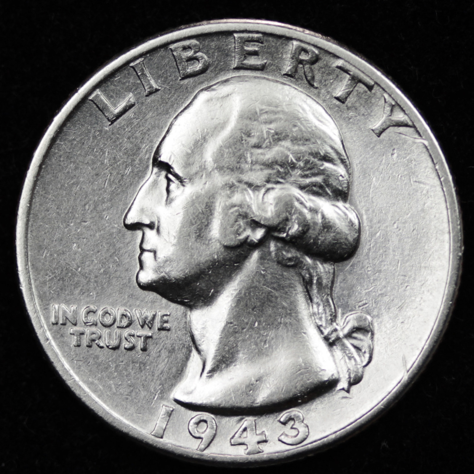 1943-p Washington Quarter.   High Grade.  65773 (Inventory A)