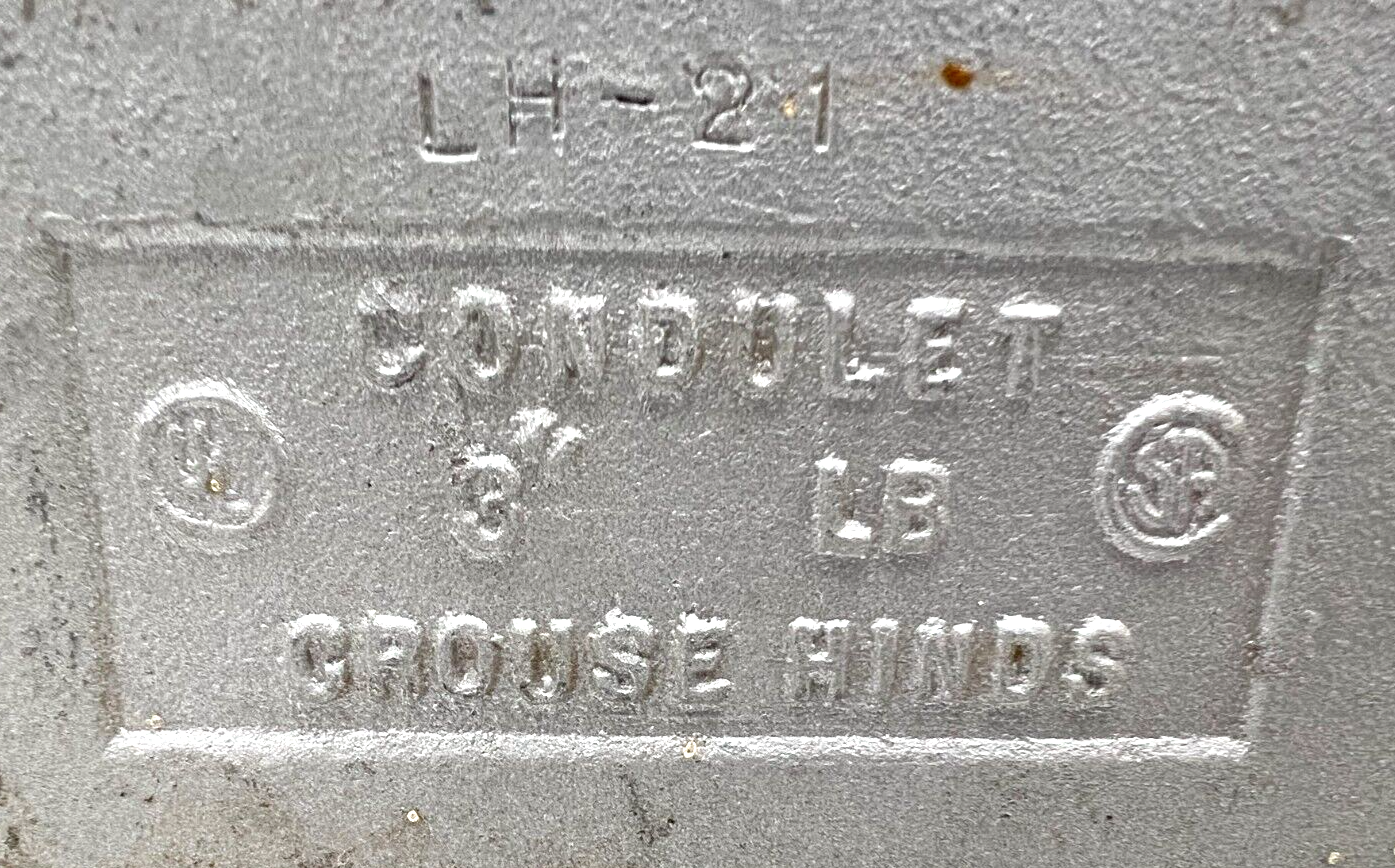 CROUSE-HINDS CONDUIT OUTLET BODY LH21 3"
