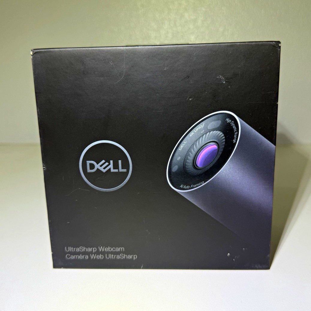 Dell UltraSharp 4K USB Webcam WB7022 Windows Hello Zoom Certified Black WB7022