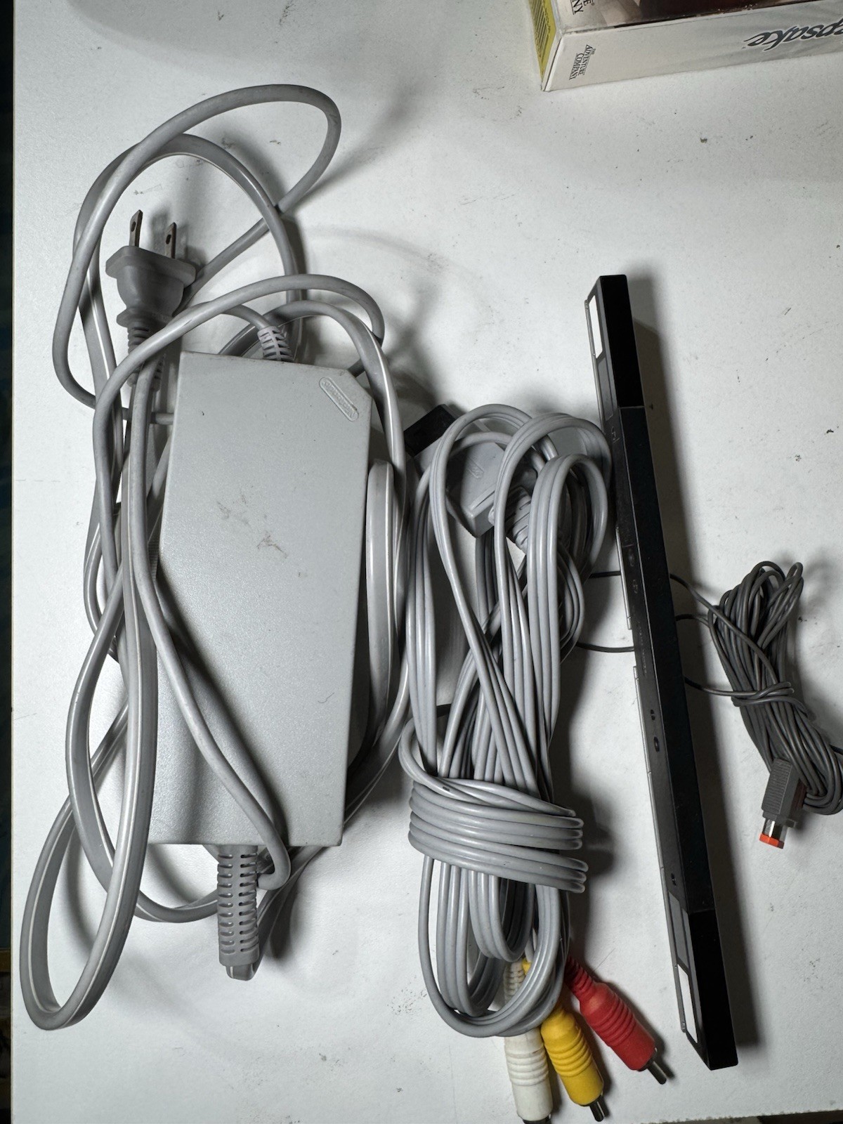 ORIGINAL Nintendo Wii Cord Set OEM: Power Cord, AV Cable, Sensor Bar Bundle