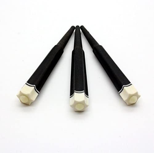 Sanshin Karakui Hexagonal Set of 3 Ebony wood new free shipping