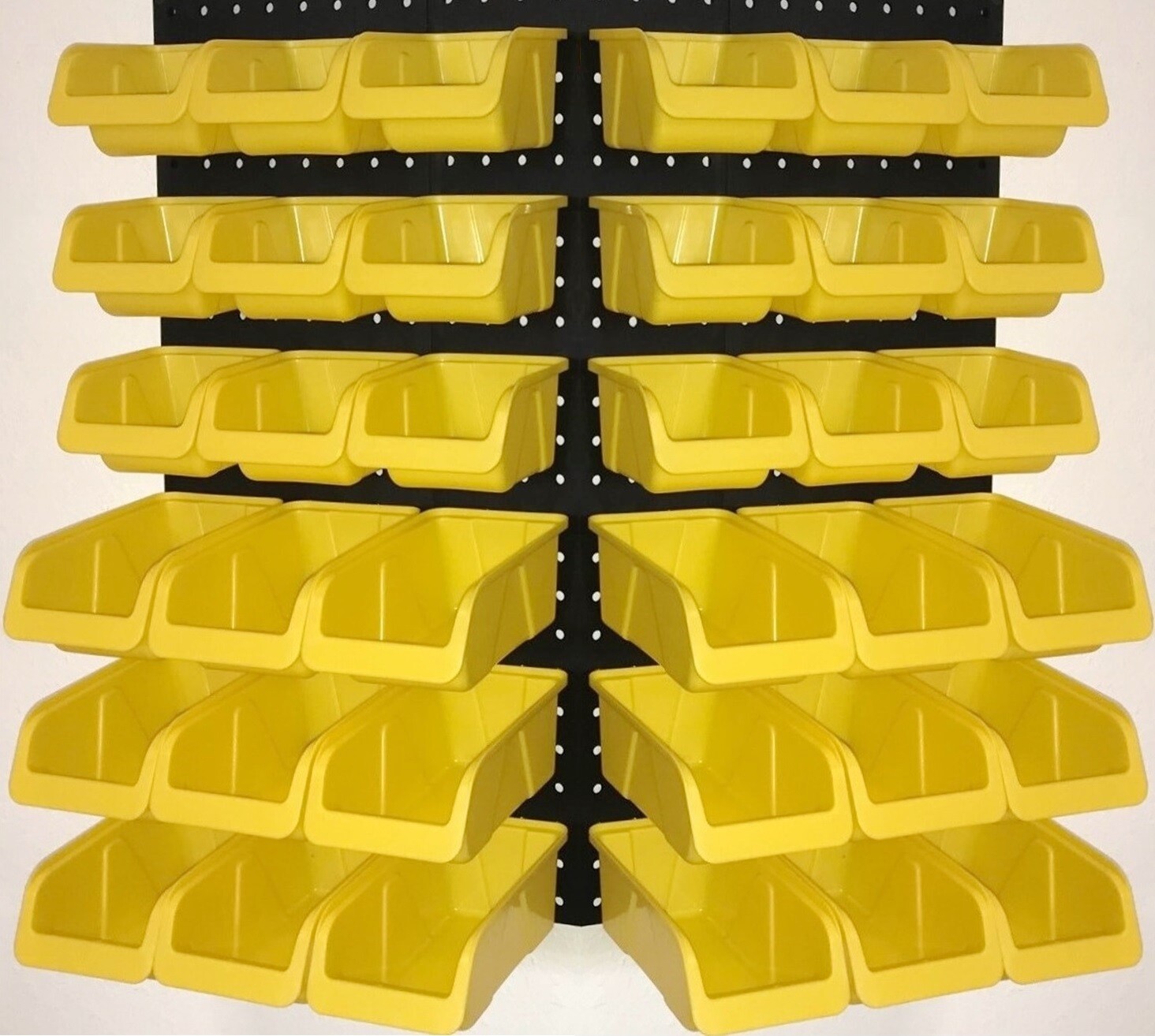WallPeg 36 Pegboard Bins Part Bin Kit Hooks to Peg Board Panels Workbench
