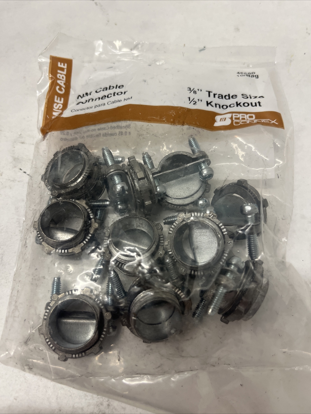 Sigma Electric ProConnex  NM/SE Clamp  Cable Connector  3/8 in.. Lot Of 20 Packs