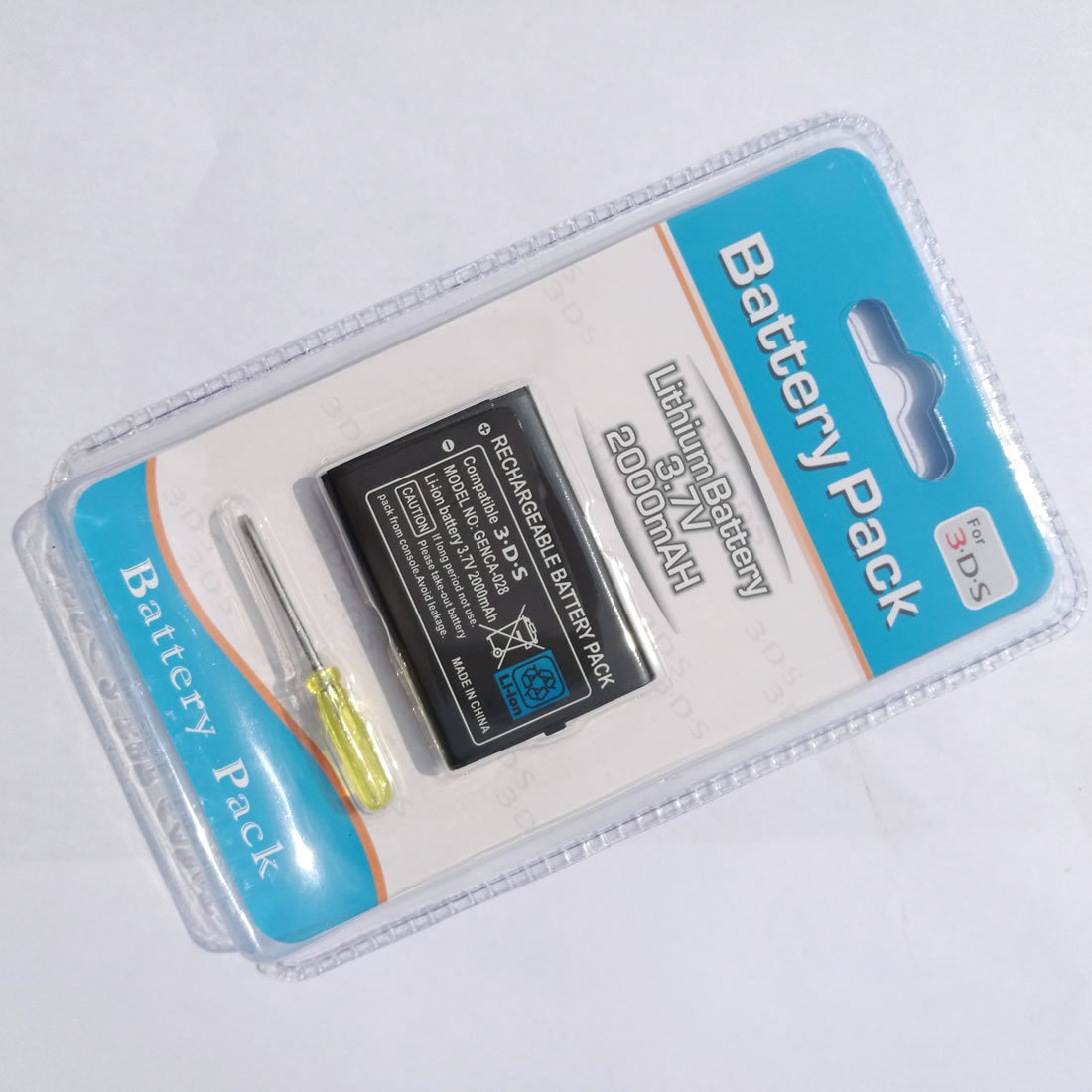 Two(2) 2000mAh 3.7V Rechargeable Battery for Nintendo 3DS 2DS CTR-003 CTR-001