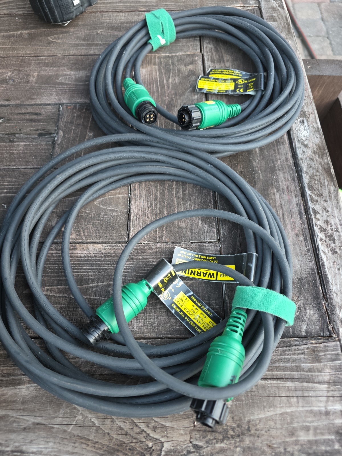 Kino Flo 25' Single Select Feeder Cable - Single Extension Cable - USED, 2 Pk.
