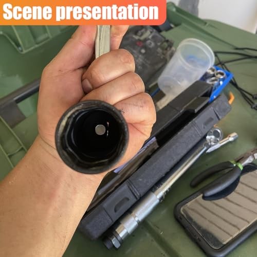 Car Oil Pressure Sensor Socket, Universal 6 Point Oil Sending Unit Quick Black