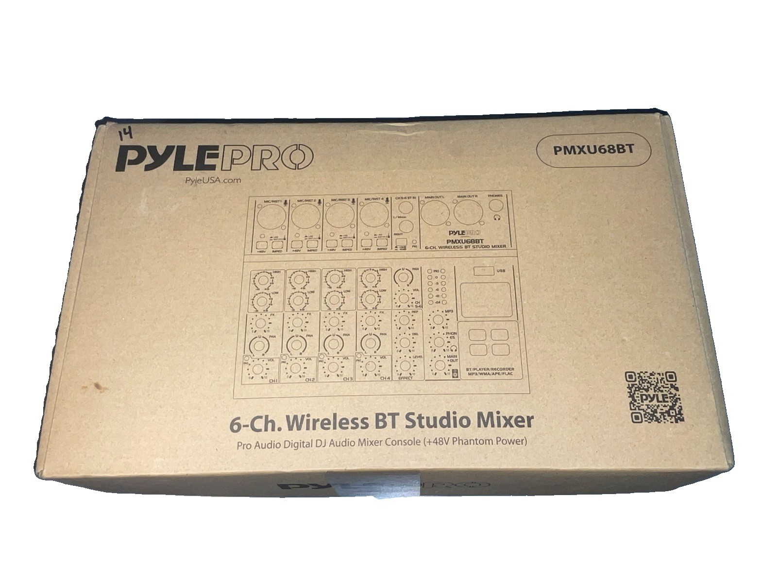 PYLE PRO PMXU68BT 6-Channel Bluetooth Studio Audio Sound Mixer Board