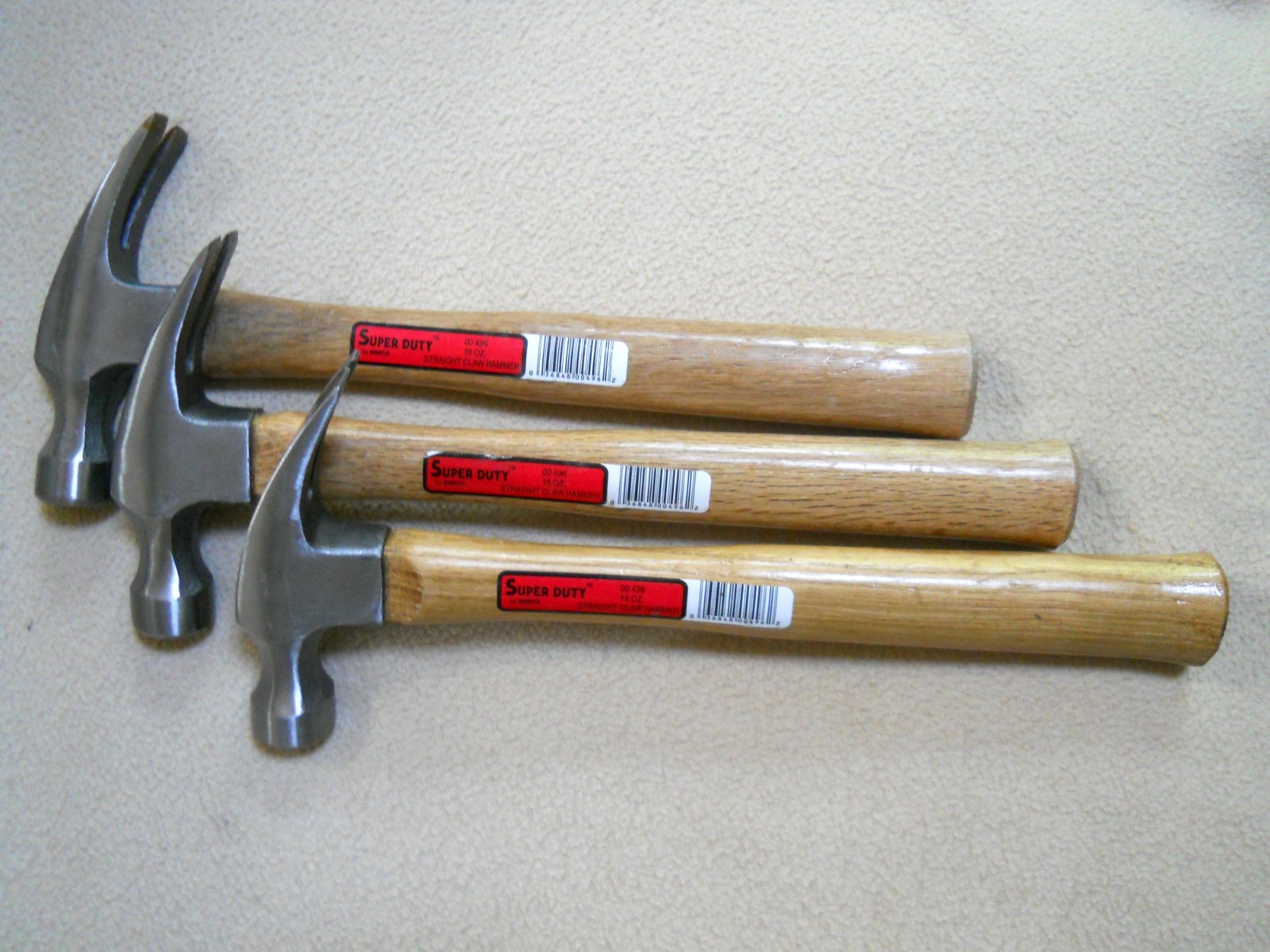 Barco Super Duty 16 oz Rip Claw Hammer Lot of 3 / NOS