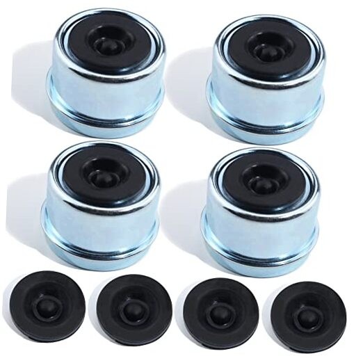 4PCS 1.98" Trailer Hub Cap,Trailer Axle Bearing Dust Cap Cup Grease Cover with