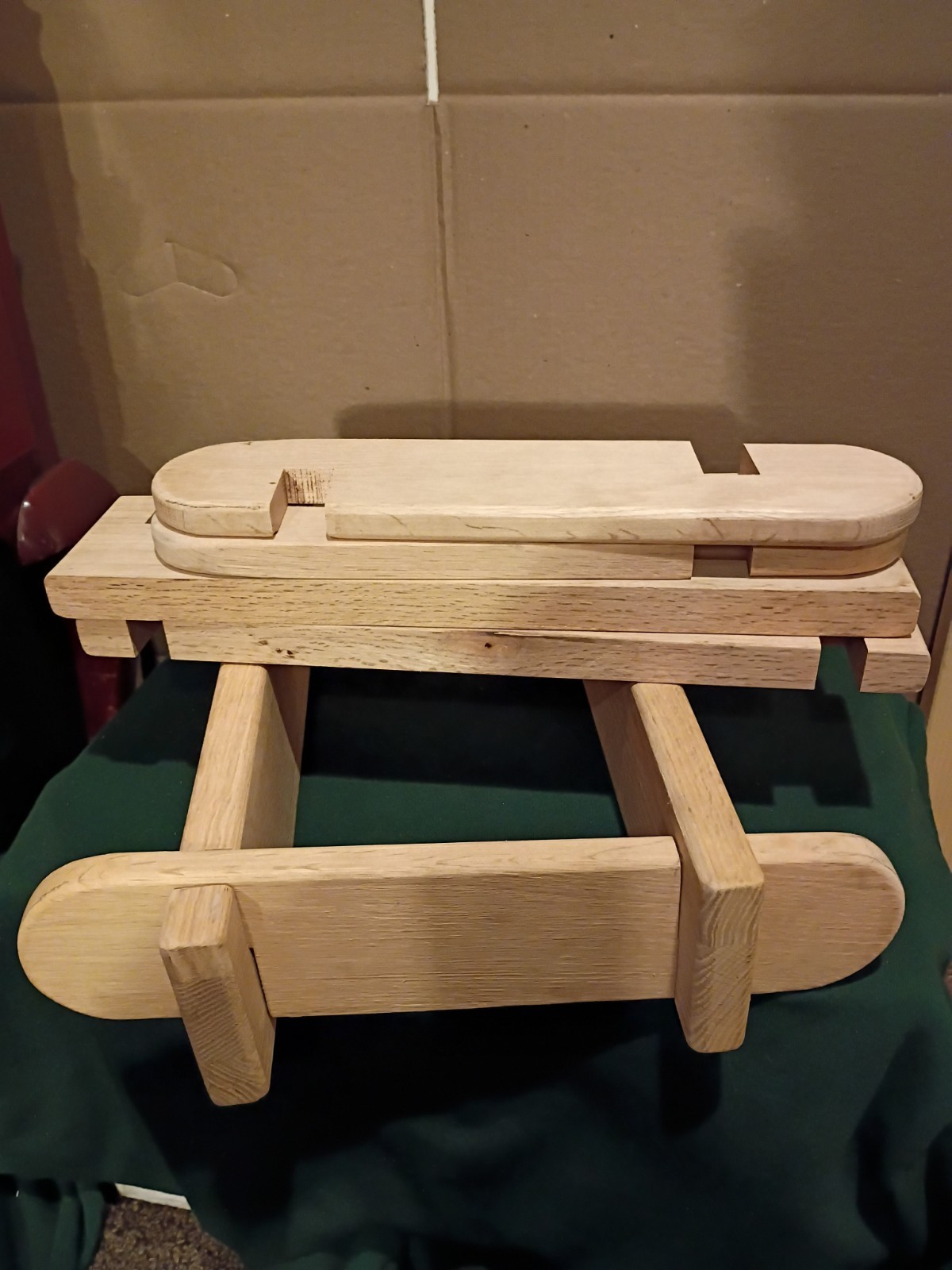 Solid wood speaker stands unfinished oak