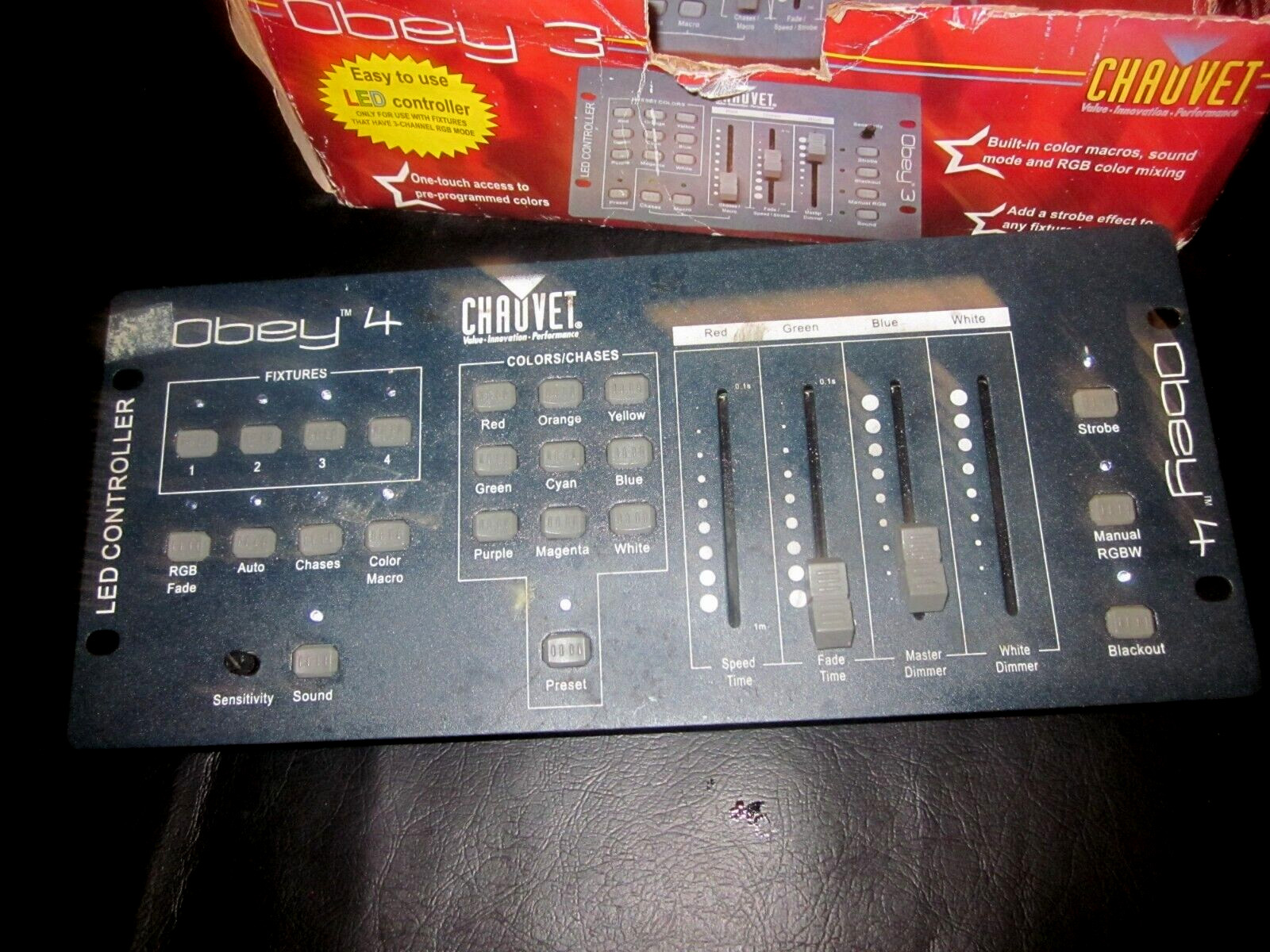 Chauvet DJ Obey 4 DMX 4 Channel LED Wash Light Controller RGBA/RGBW/For Parts