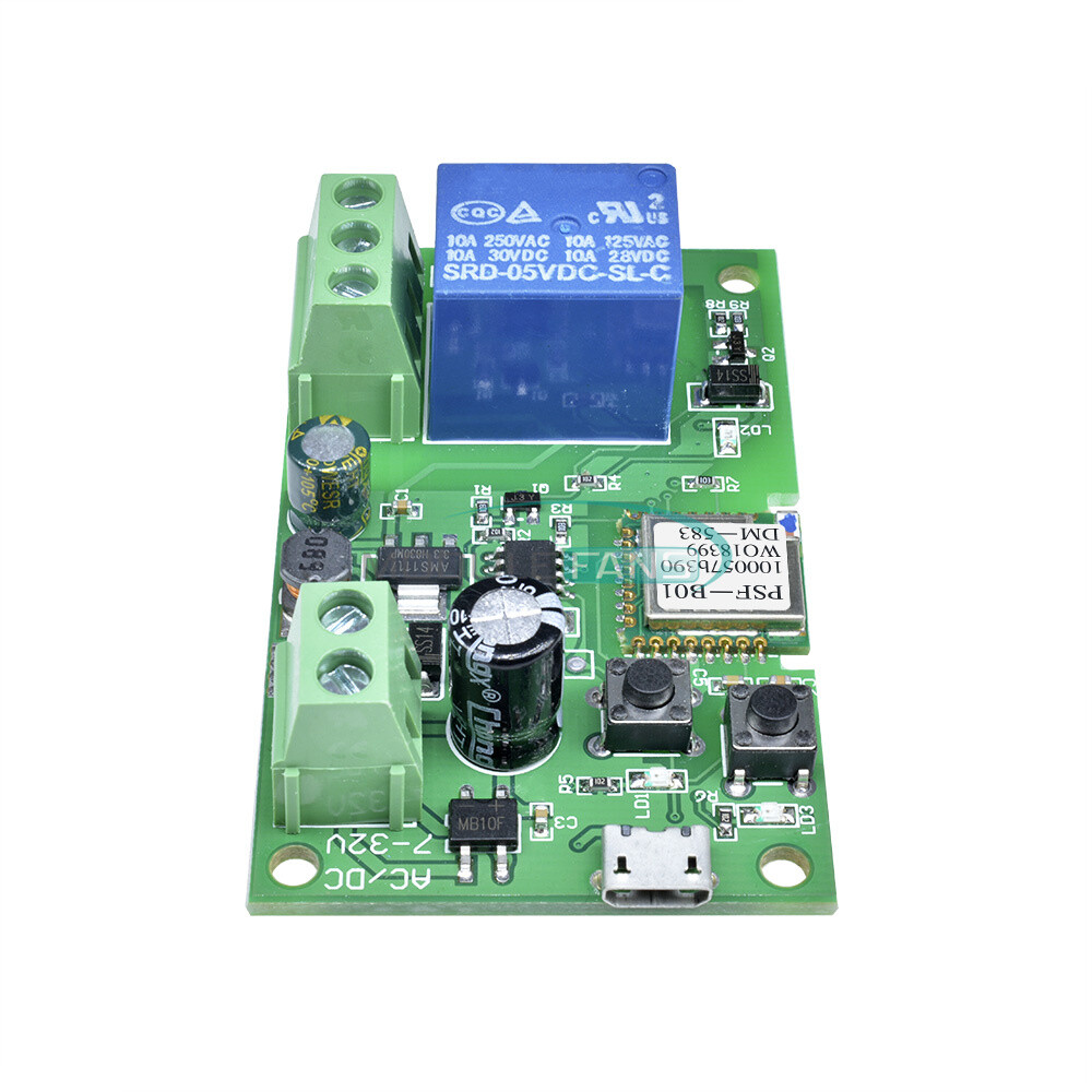 2/5/10PCS WiFi Wireless Smart Switch Home Relay Module 5-12V Self-locking