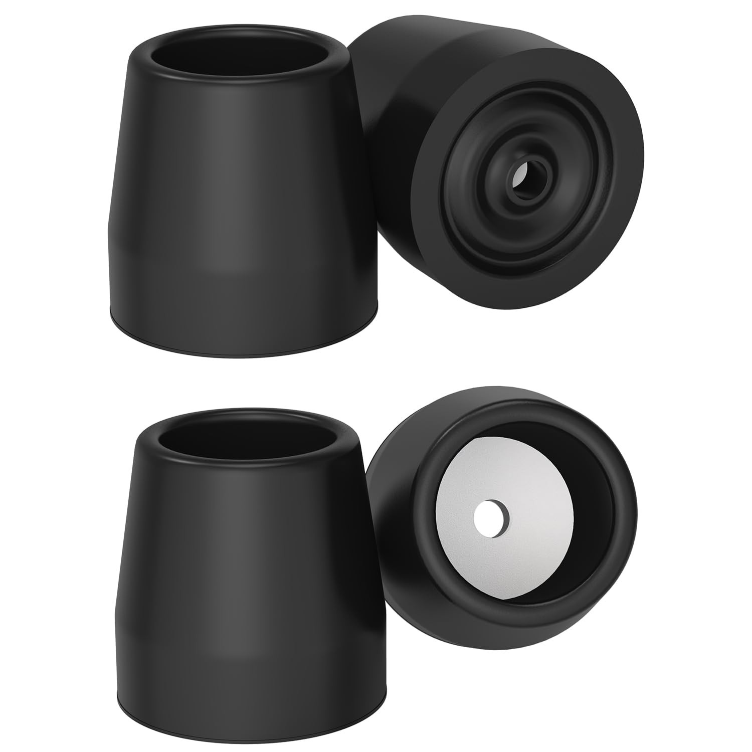 supregear Walker Tips (4-Pack), 1 1/8'' Heavy Duty Rubber Replacement Tips fo...