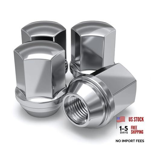 9/16"-18 Lug Nuts for Select Dodge and Ram, Factory Style Solid CHROME 4 Pack