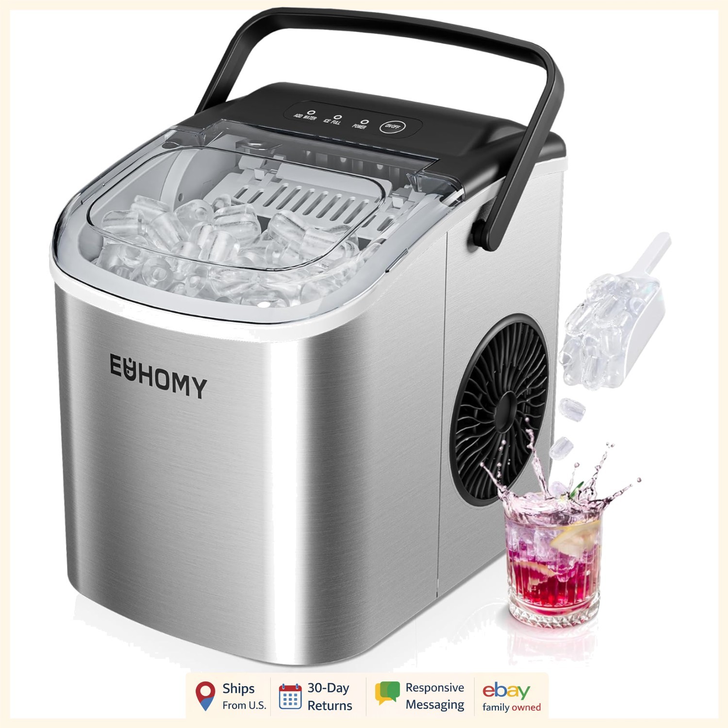 Reliable Ice Maker Machine with R600a Refrigerant for Optimal Performance