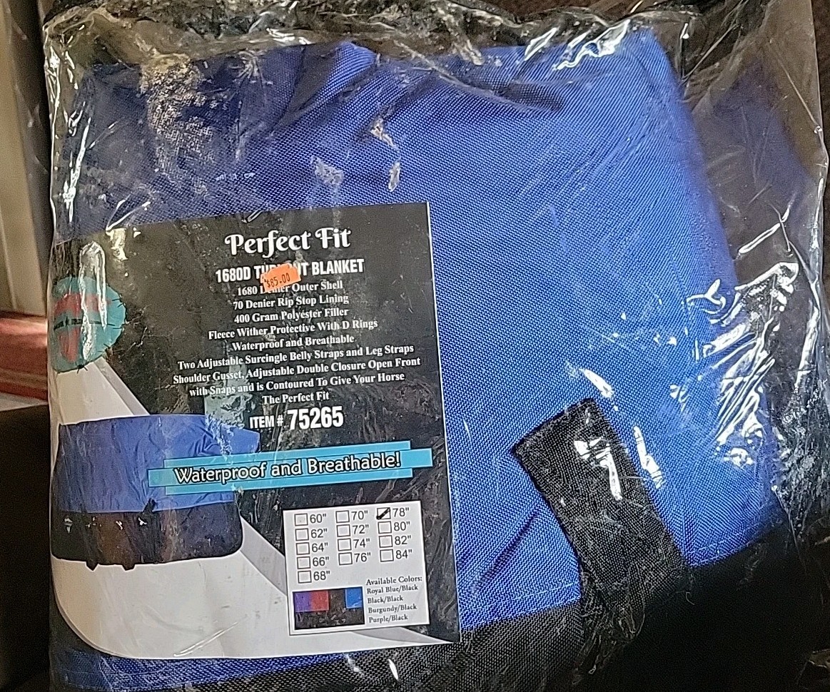 Badger Tuff 78" Medium-Weight Turnout Winter Horse Blanket NEW