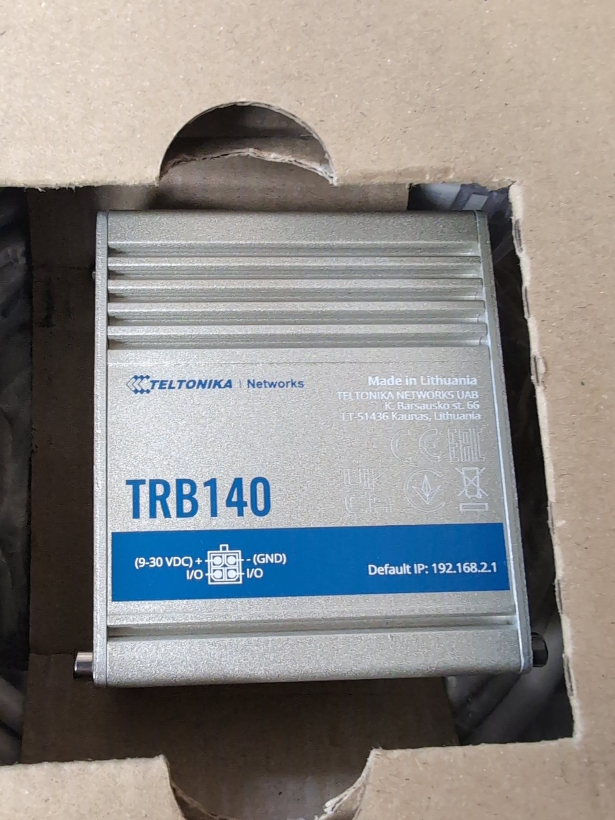 Teltonika TRB140 003000 Industrial Rugged LTE Gateway; Europe Middle East Africa