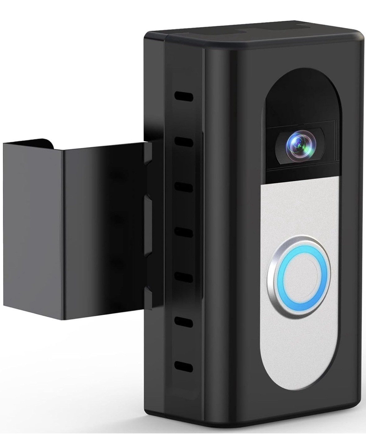 Anti-Theft Video Doorbell Mount Adjustable No-Drill Bracket Wedge for Home
