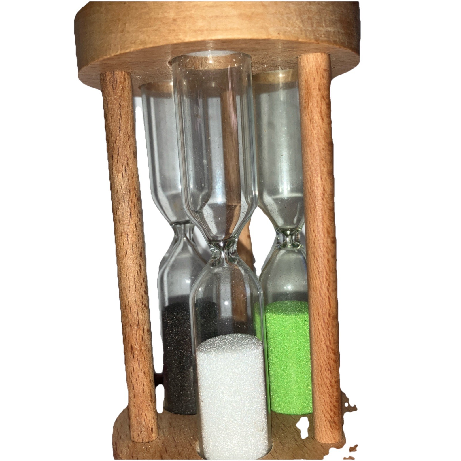 Trio Tea Timer, 1, 2, And 3 Minute Sand Timers For White, Green, Black Teas