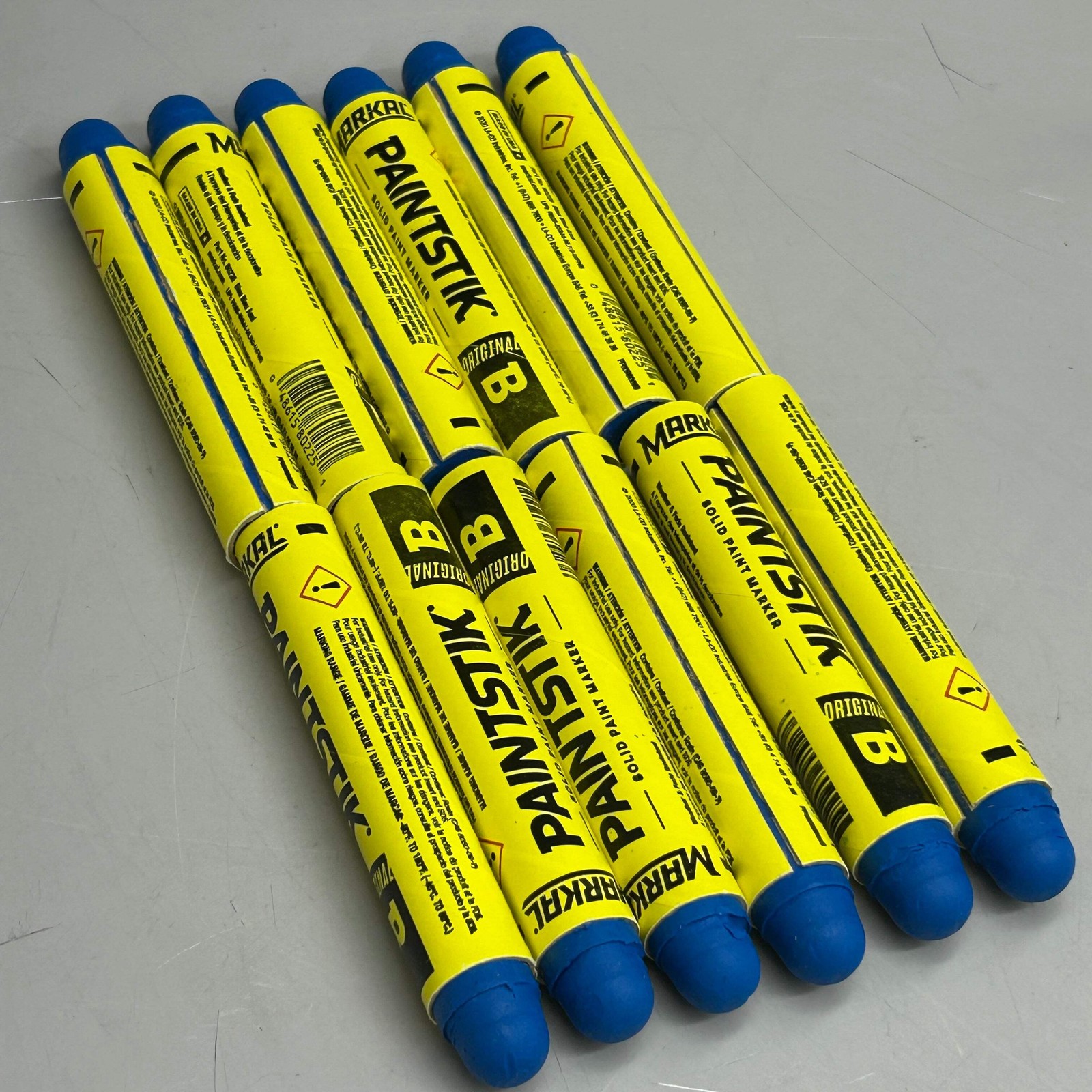 Markal (12 Pack) Solid Bleed Through Solvent PaintStik/ Marker Blue (Slightly Di