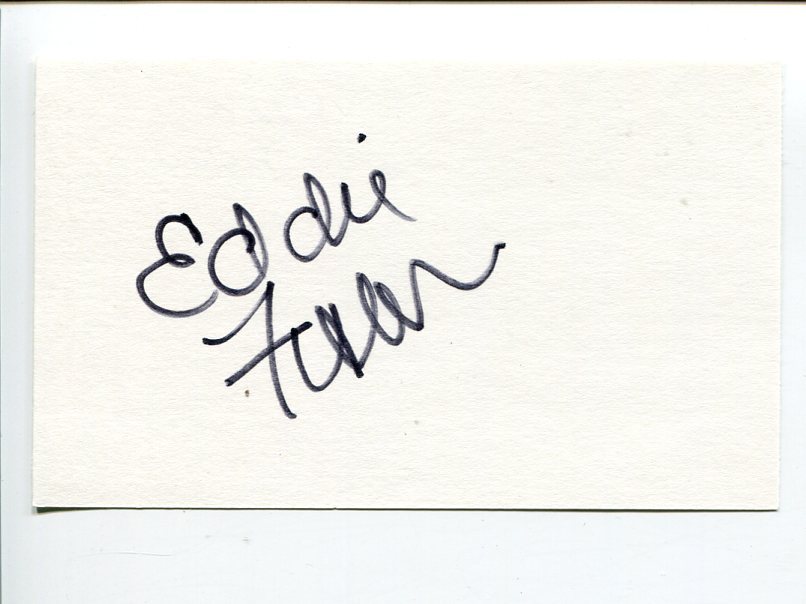 Eddie Fisher Singer Wish You Were Here Actor BUtterfield 8 Signed Autograph