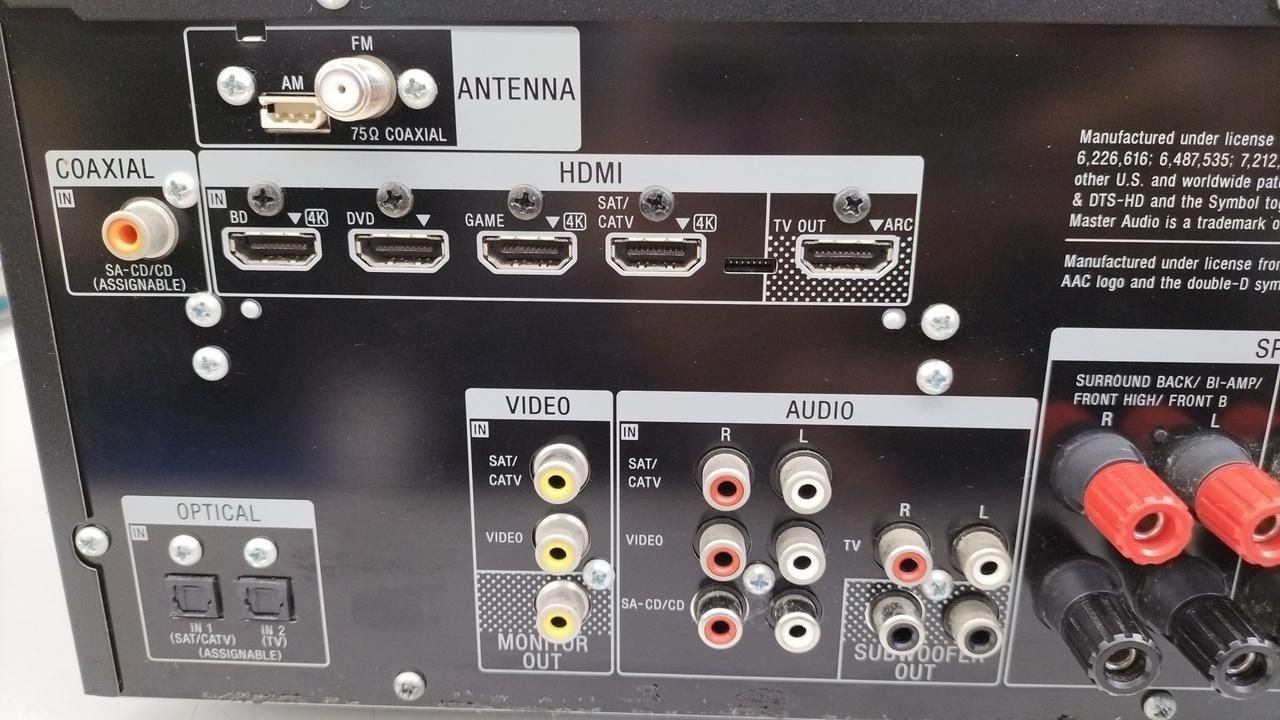 Sony AV Amplifier Str-dh740 Used