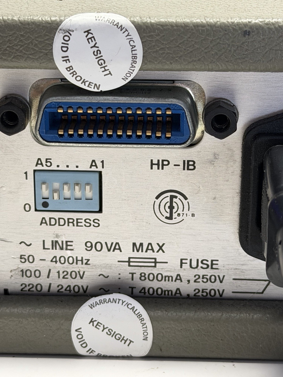 HP 8152A Optical Average Power Meter - Power tested, functions untested