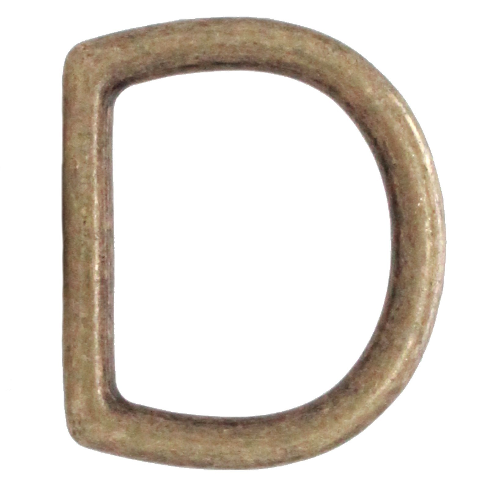 Die Cast D-Ring 1 1/4 x 1 3/16 ID Antique Brass 14867-09