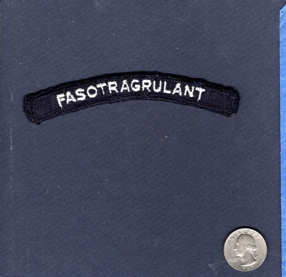 FASO Fleet Aviation Training Group ATLANTIC Navy Enlisted Uniform Rocker Patch